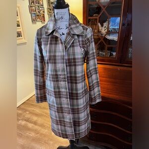 Gap Plaid Raincoat Small